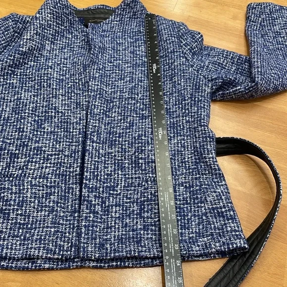 Banana Republic Blue and White Tweed Jacket Size 10 - Picture 13 of 16